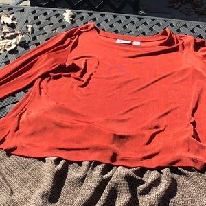 Rust color Chicos traveler top